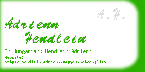 adrienn hendlein business card